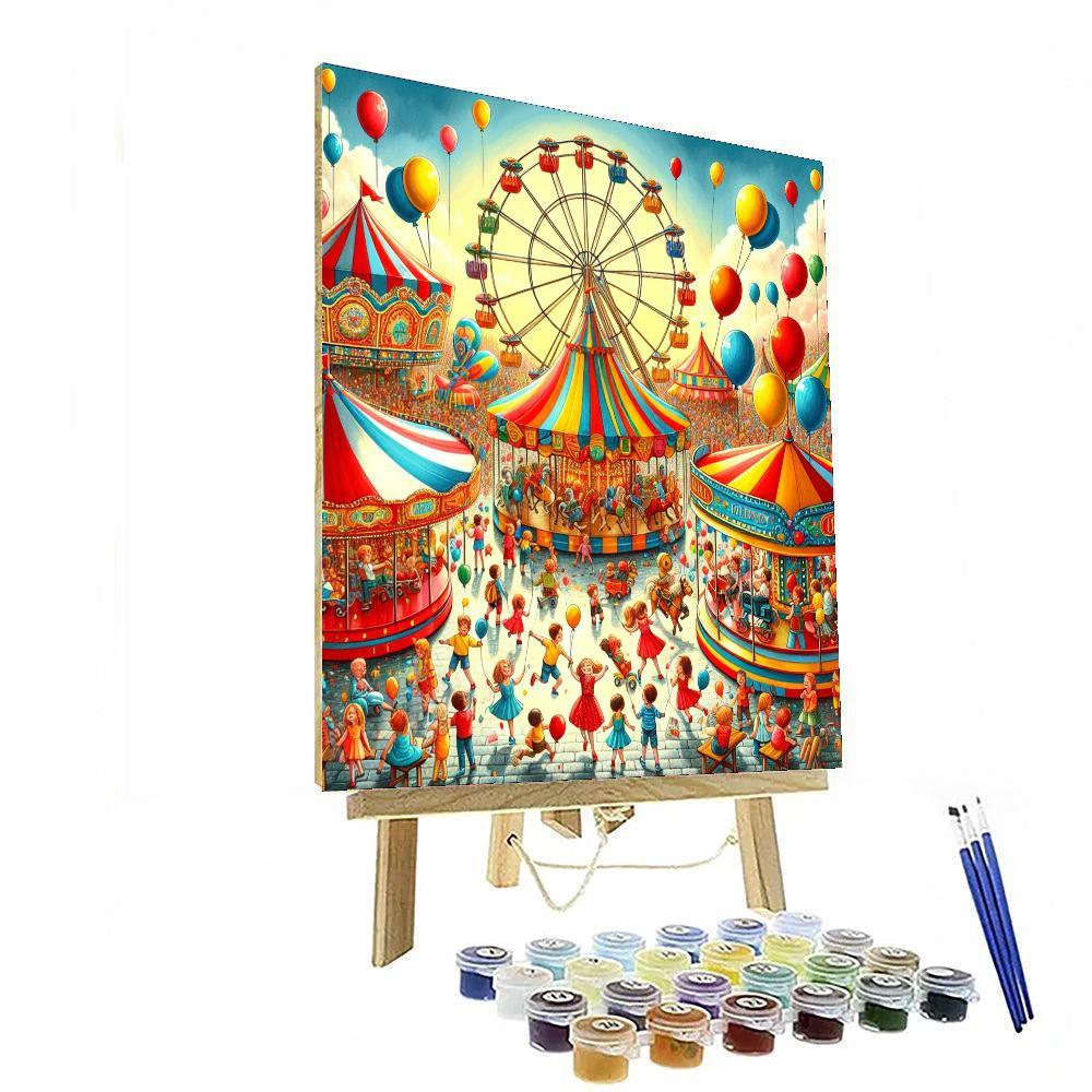Lively Carnival Festivities Painting Number Kit