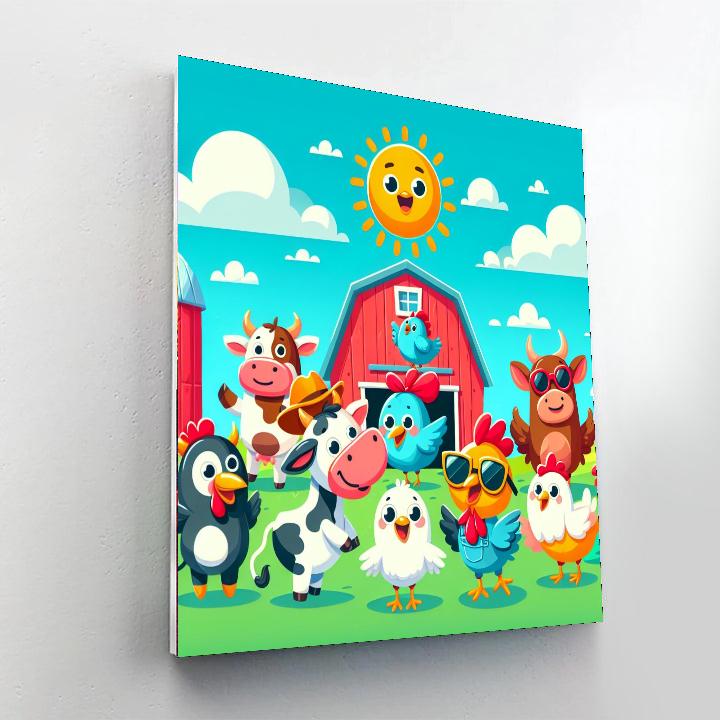 Funny Farm Adventures Paint By Numbers