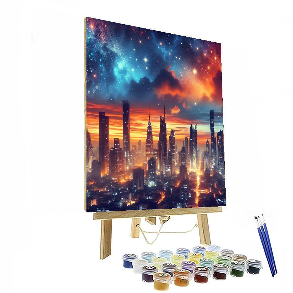 Elegant City Skyline Paint By Number