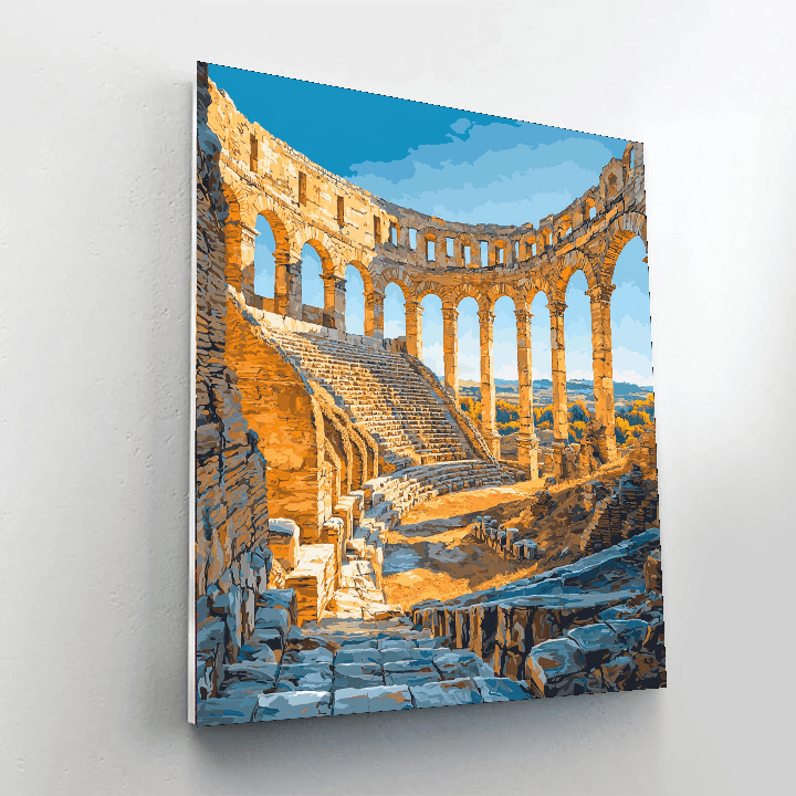 El Jem Amphitheatre DIY Paint By Numbers