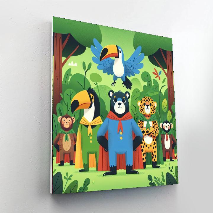 Rainforest Rescuers Numbered Painting Kits