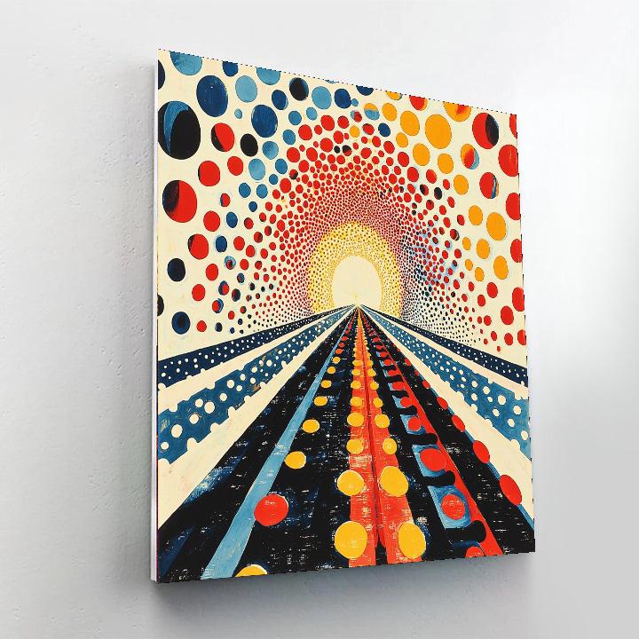 Yayoi Kusama Inspired Kaleidoscope Of Infinity  Paint By Number