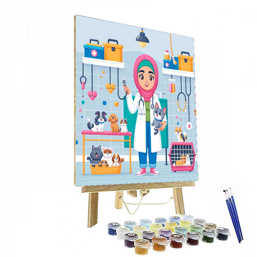 Pet Vet Clinic DIY Paint By Numbers