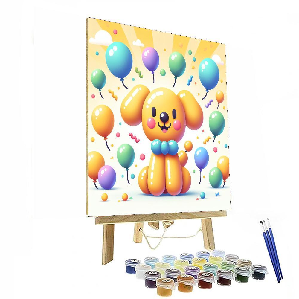 Colorful Balloon Animal Paint By Numbers Kits