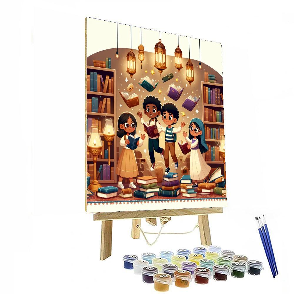 Mystery Of The Enchanted Library Paint By Number