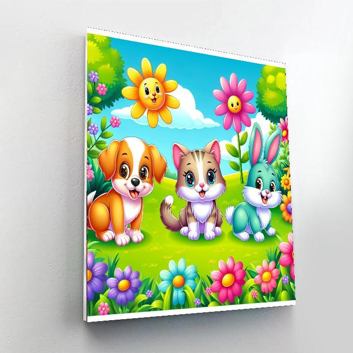 Cute Animal Adventure Paint By Number