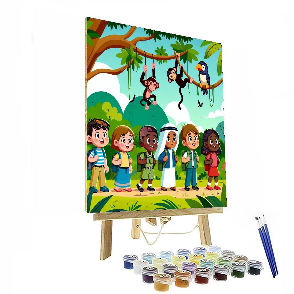 Jungle Joy Safari Paint By Numbers Art