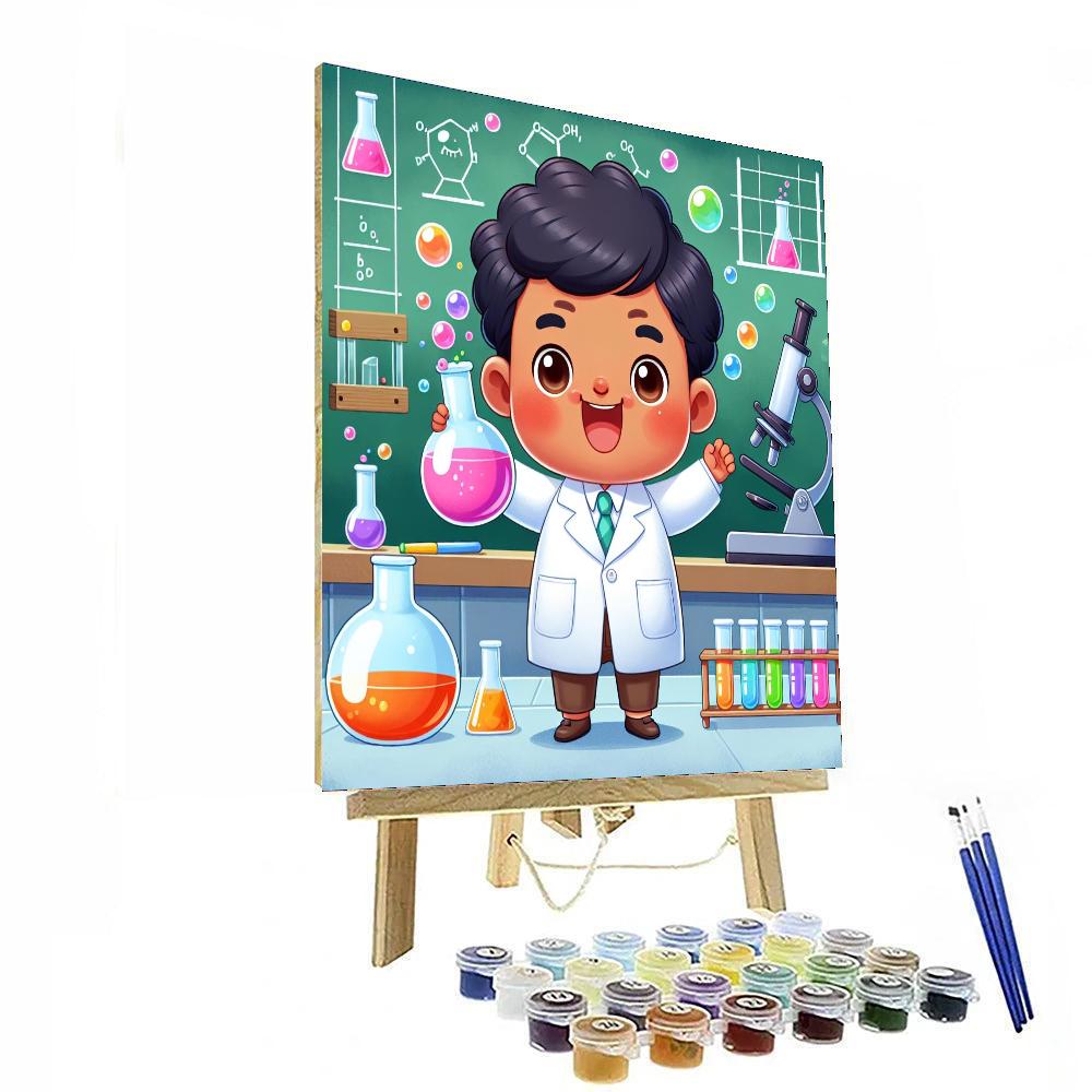 Curious Little Scientist Painting By Numbers Kit