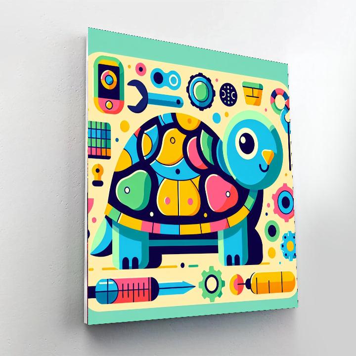 Tinkering Tortoise Painting Number Kit
