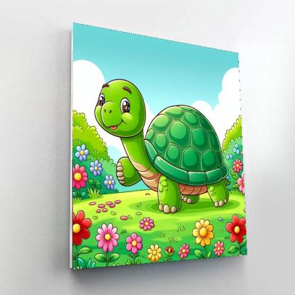 Curious Tortoise Painting Number Kit