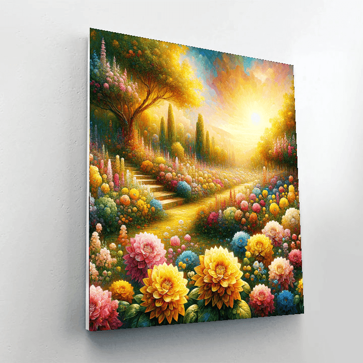 Charming Summer Garden Painting By Numbers Kit