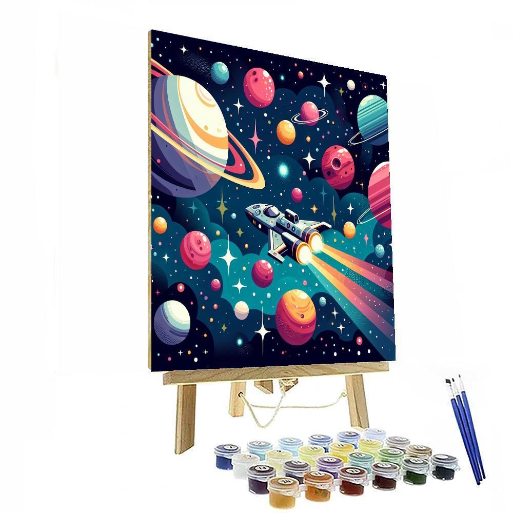 Stellar Galaxy Adventure Paint By Color