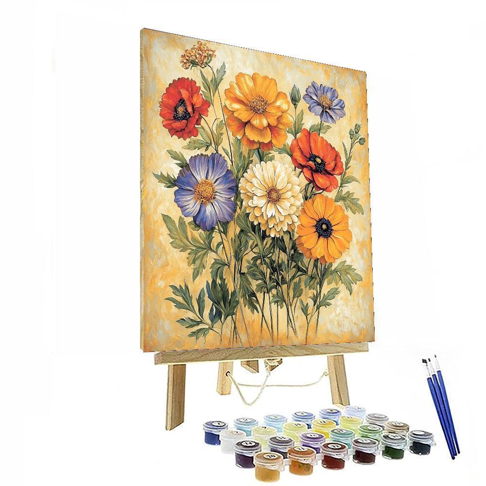 Leonardo Da Vinci Inspired Lush Gardens  Paint By Numbers Art