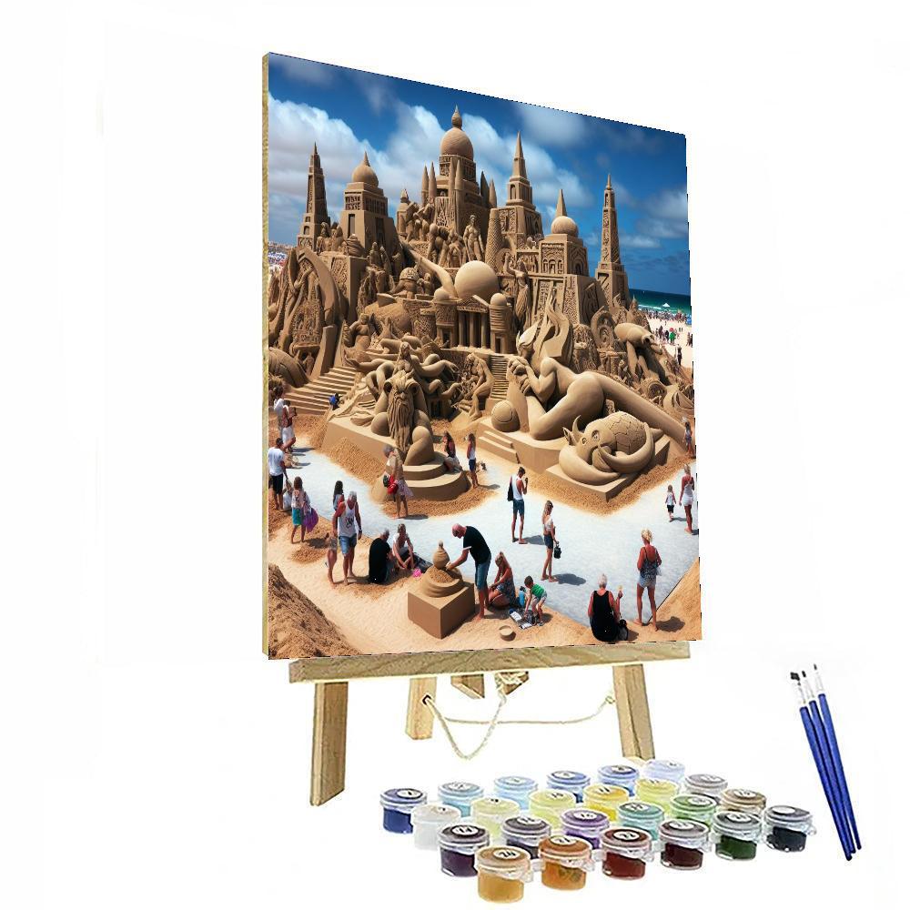 Algarve International Sand Sculpture Festival - Portugal Paint By Number