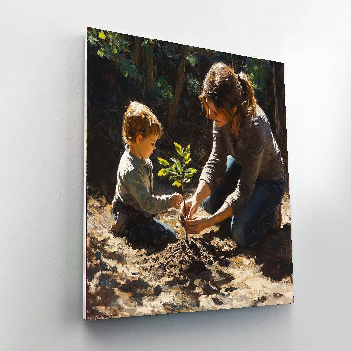 Tender Roots Of Love Numbered Painting Kits