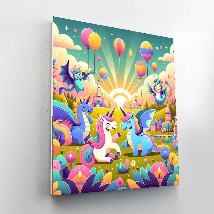 Magical Creature Celebration Painting Number Kit