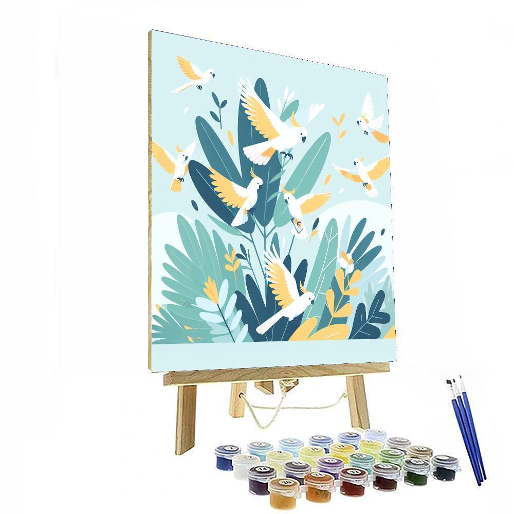 Colorful Cockatoo Carnival Paint By Color