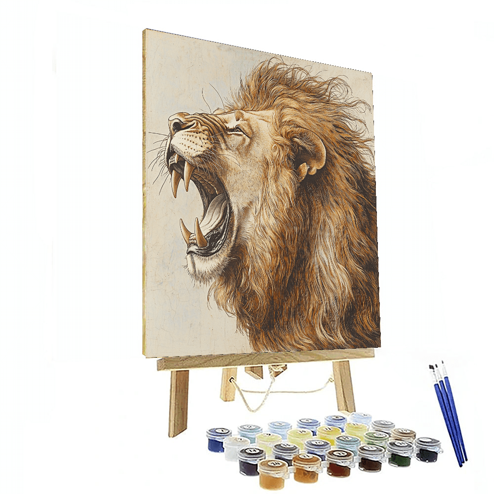 Albrecht Dürer Inspired Wild Roar  Paint By Numbers