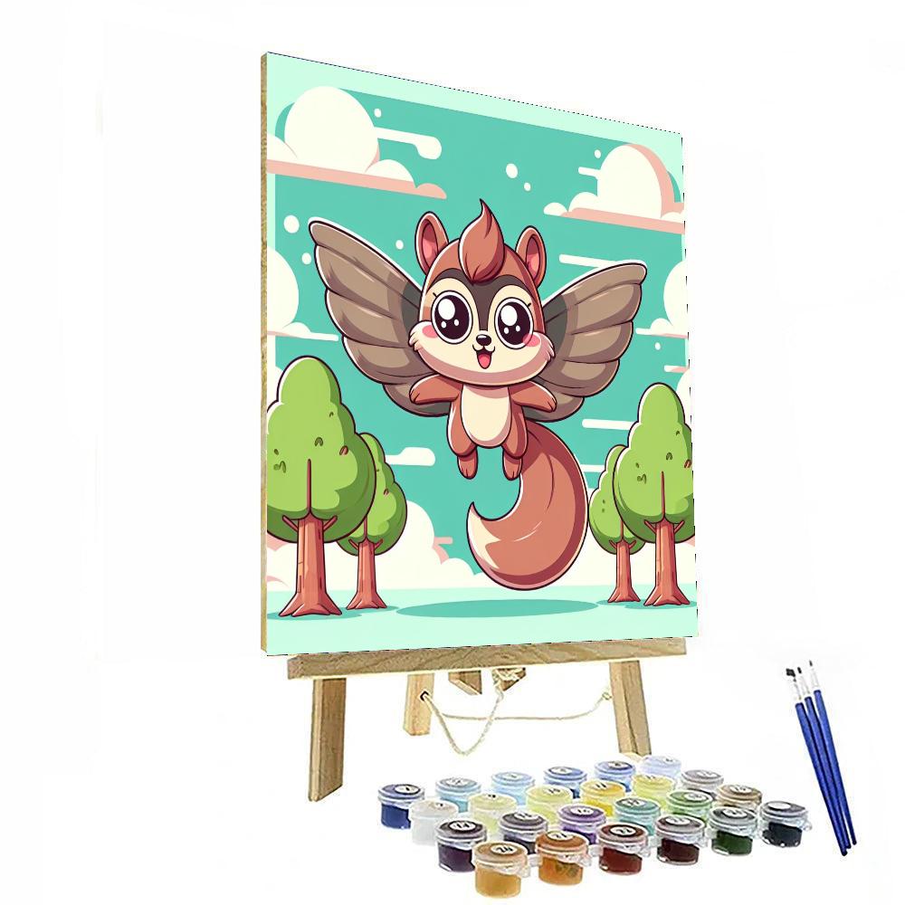 Flying Squirrel Adventure Paint By Numbers