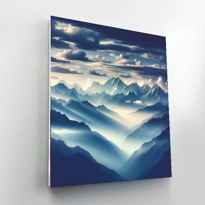 Majestic Mountain Calm Paint By Color