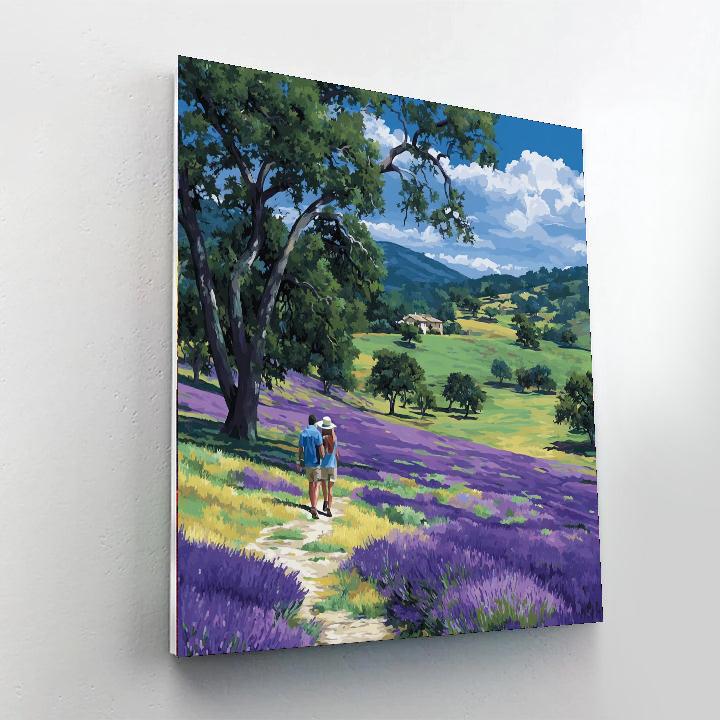 Homecoming In Lavender Fields Numbered Painting Kits