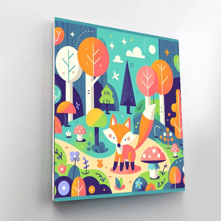 Enchanted Woodland With Fairytale Fox Paint By Numbers Kits