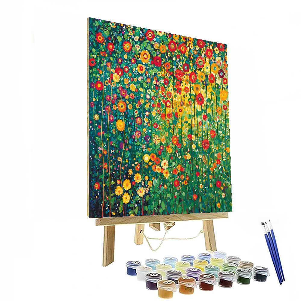 Gustav Klimt Inspired Wild Garden Dance  DIY Paint By Numbers
