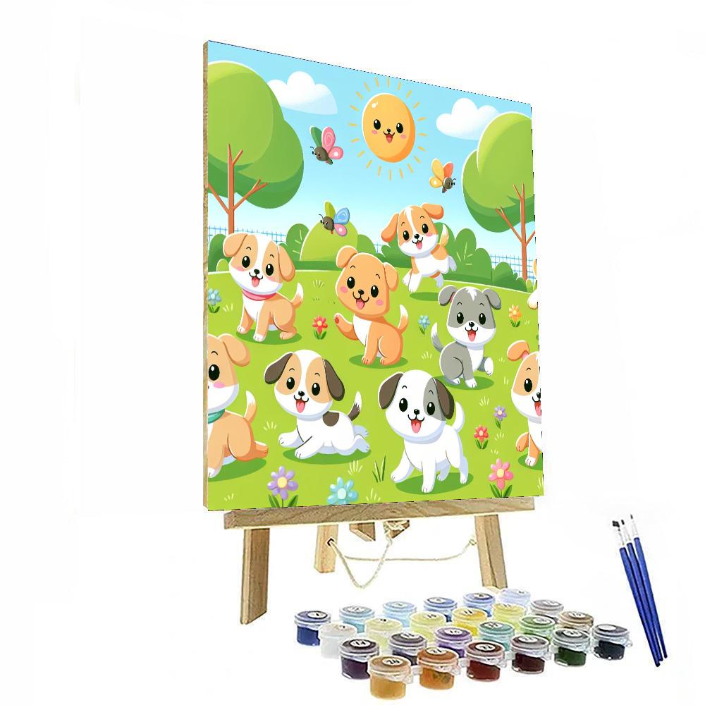 Puppy Adventures Number Painting