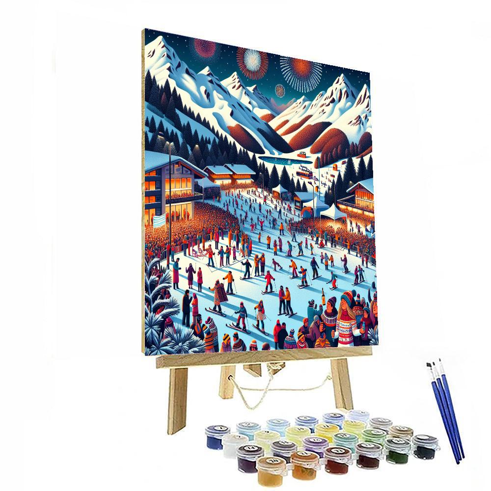 Winter Festival - Queenstown, New Zealand Paint By Numbers Kits