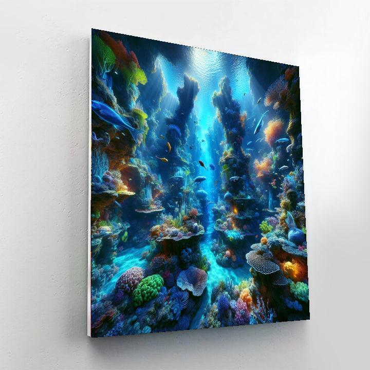 Enigmatic Undersea World Paint By Number