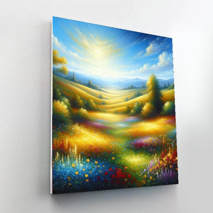 Breezy Summer Landscape Painting By Numbers Kit