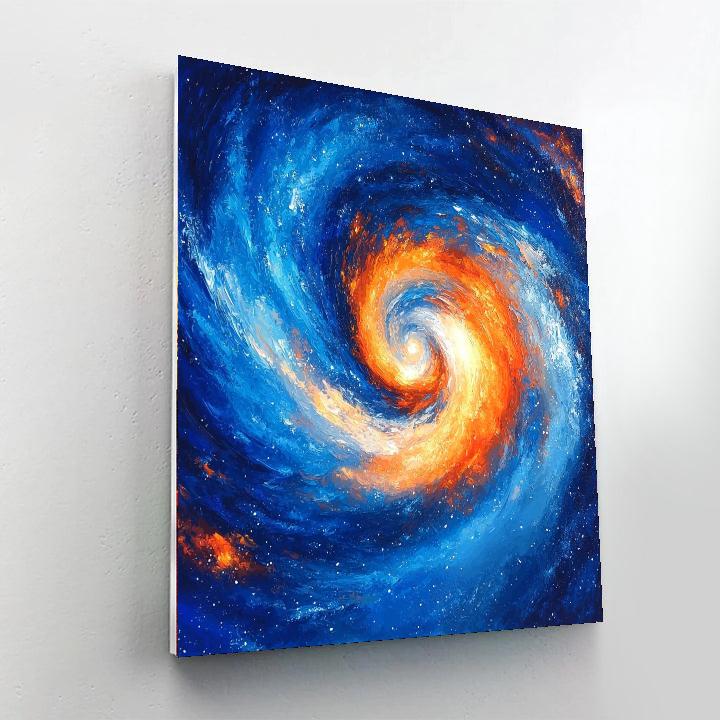 Michelangelo Inspired Celestial Vortex  DIY Paint By Numbers