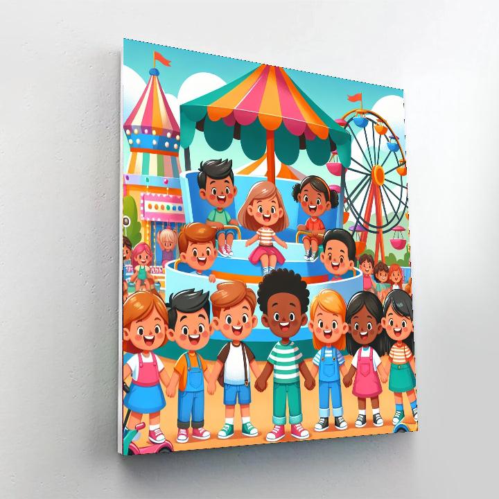 Joyful Adventure Park Painting Number Kit