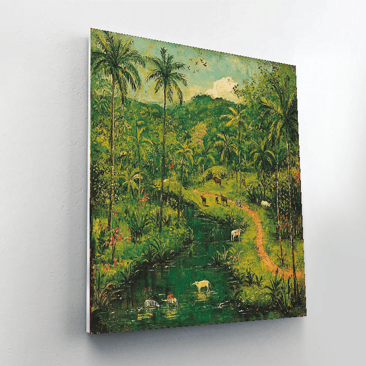 Henri Rousseau Inspired Vivid Jungle Visions  Paint By Number