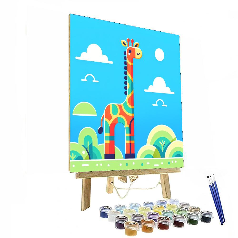 Gallant Giraffe Heights Painting Number Kit