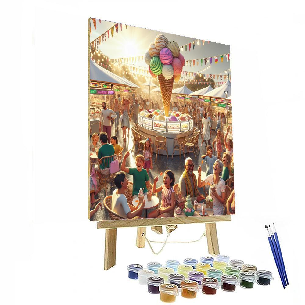 The Ice Cream Festival - Italy Paint By Numbers Kits