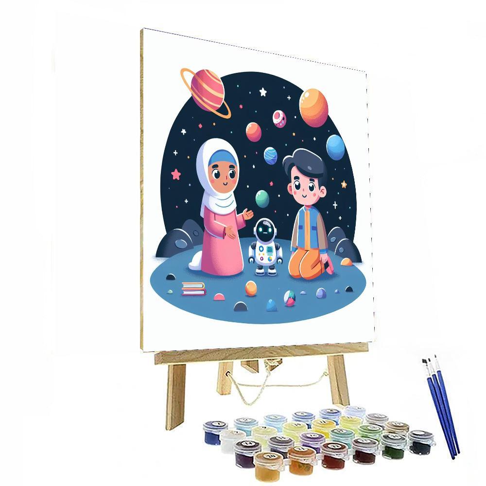 Robotic Space Mission Paint By Number