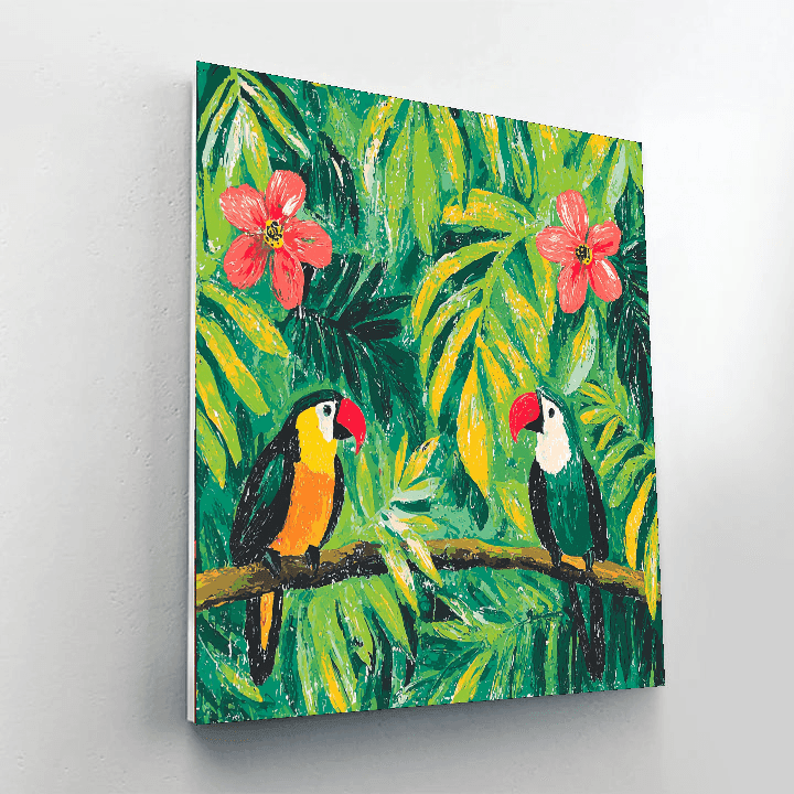Henri Rousseau Inspired Charming Wildlife Wonders  Paint By Number