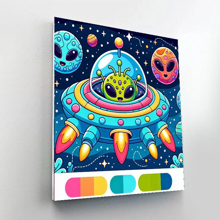Galactic Getaway Paint By Numbers