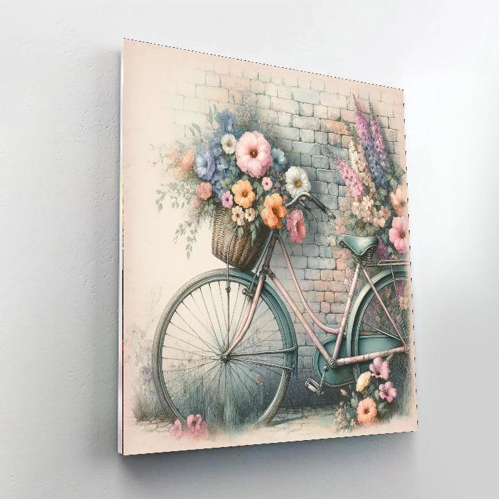 Vintage Bicycle Escape DIY Paint By Numbers