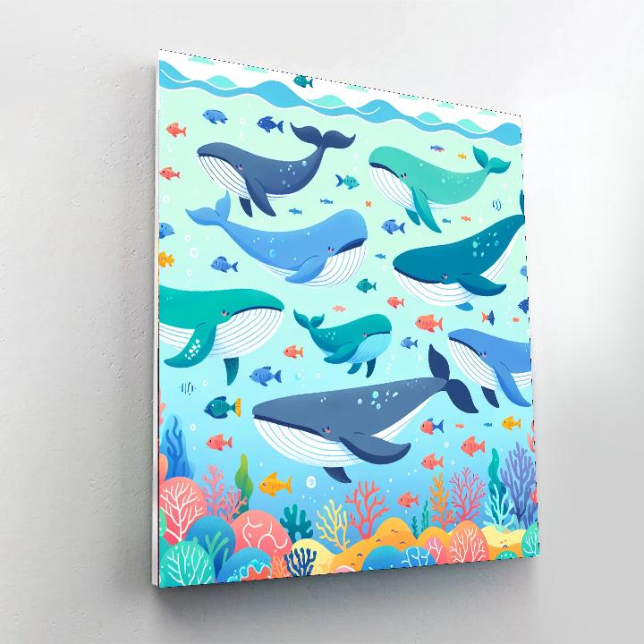 Whale Song Wonderland Paint By Numbers Art