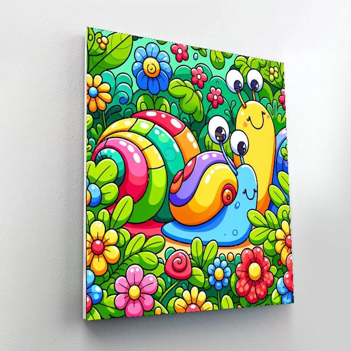 Adventurous Snails Painting Number Kit