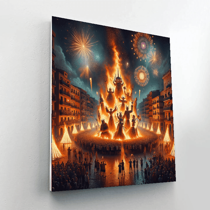 Hogueras De San Juan - Alicante, Spain Painting By Numbers Kit