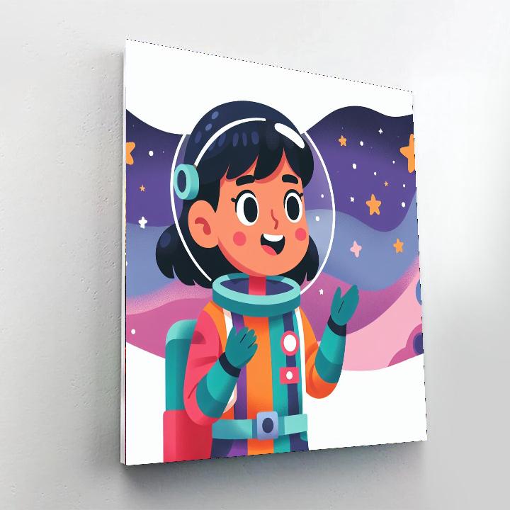 Eager Space Explorer Painting By Numbers Kit