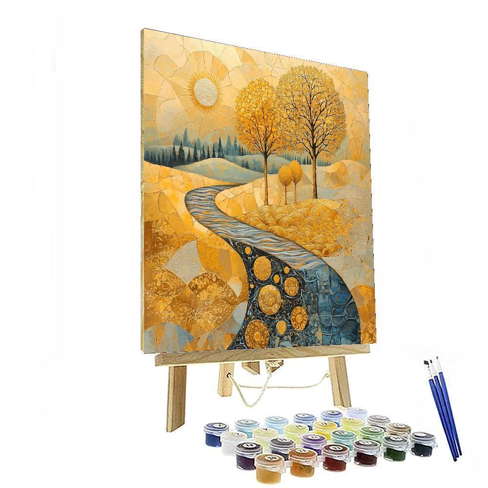 Gustav Klimt Inspired Elysian Dreams  Numbered Painting Kits