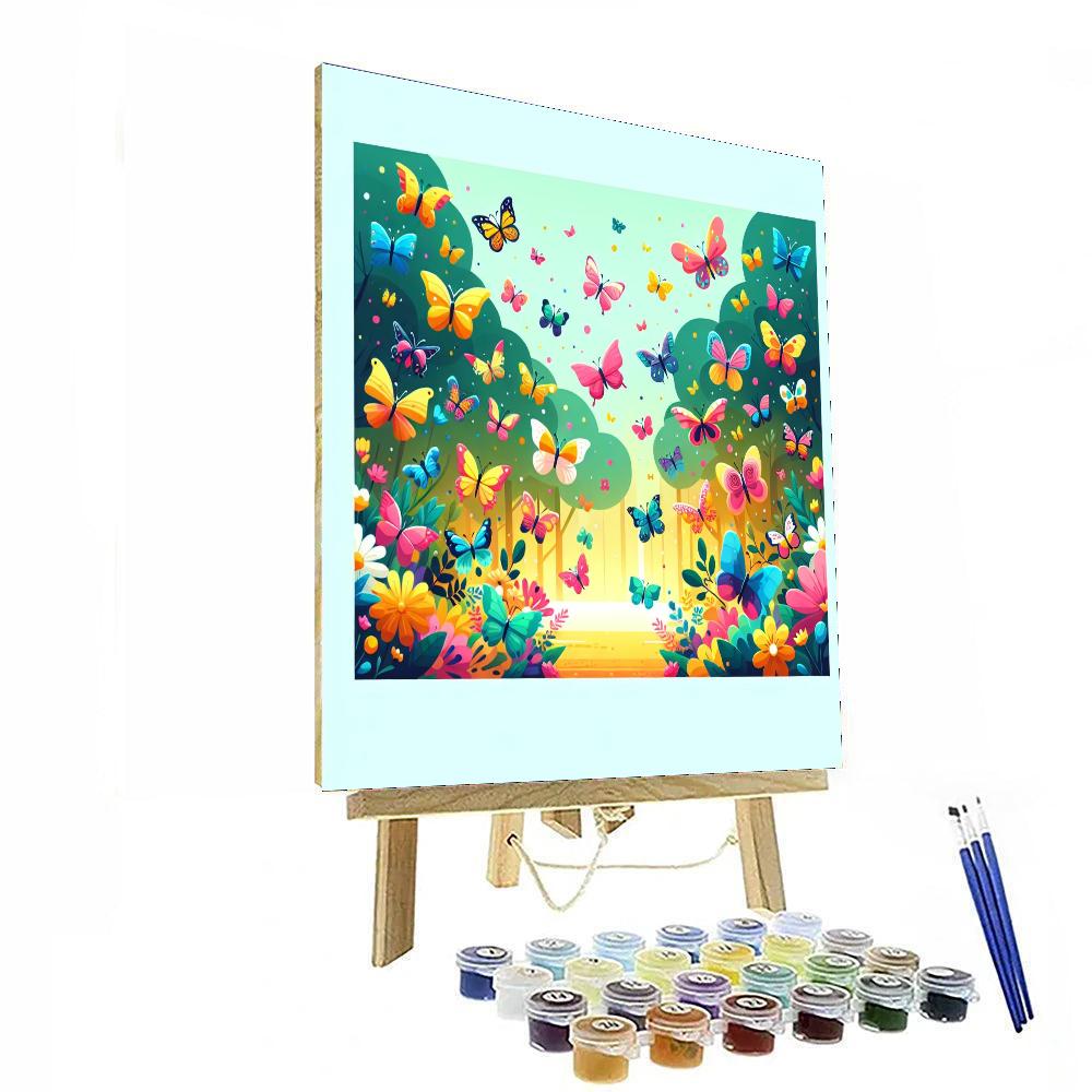 Enchanted Butterfly Kingdom Paint By Color