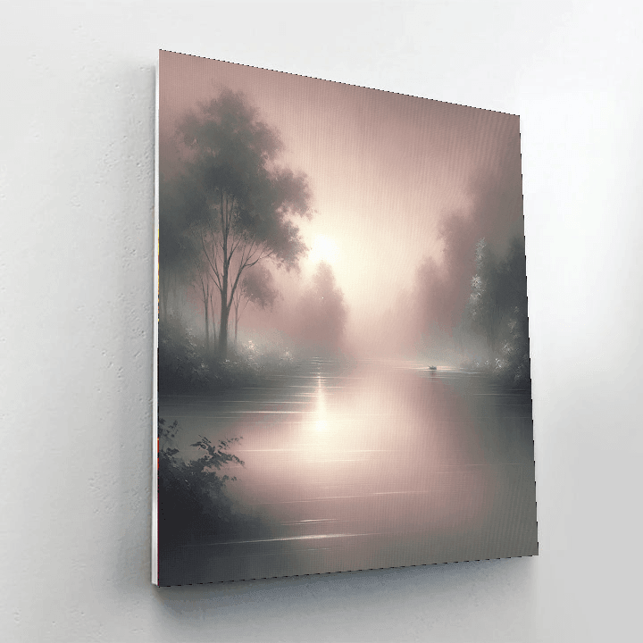 Misty River Dawn Painting By Numbers Kit