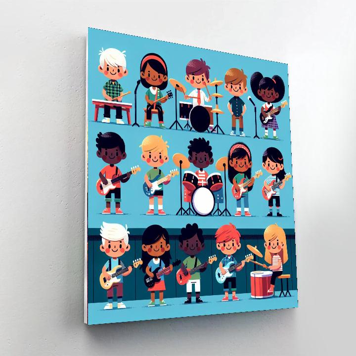 Rock And Roll Stars DIY Paint By Numbers