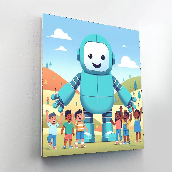 Gigantic Robot Challenge Paint By Color