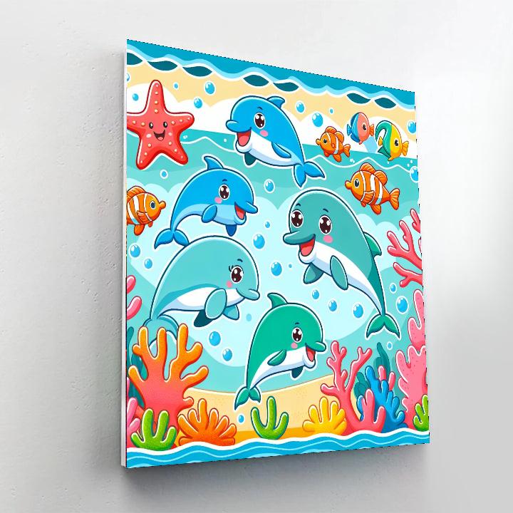 Underwater Playground Painting Number Kit